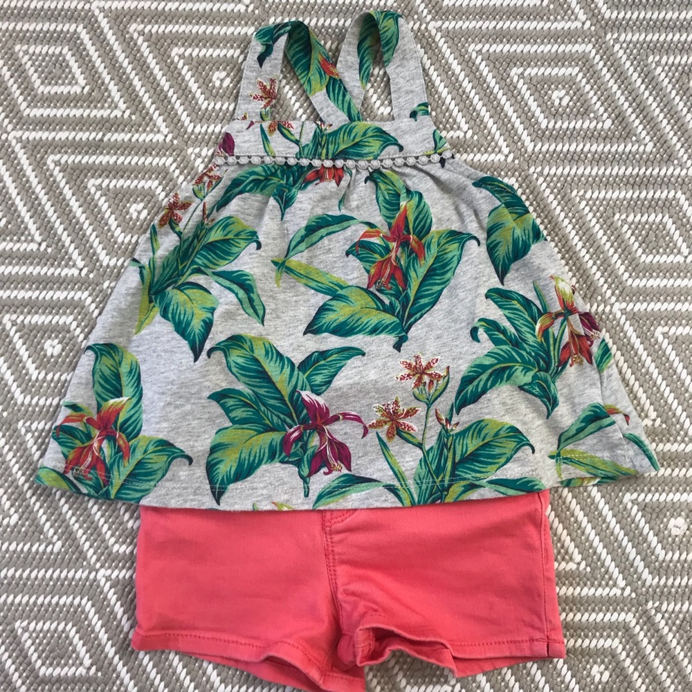 Baby Gap Tropical Tank and Shorts (3T)